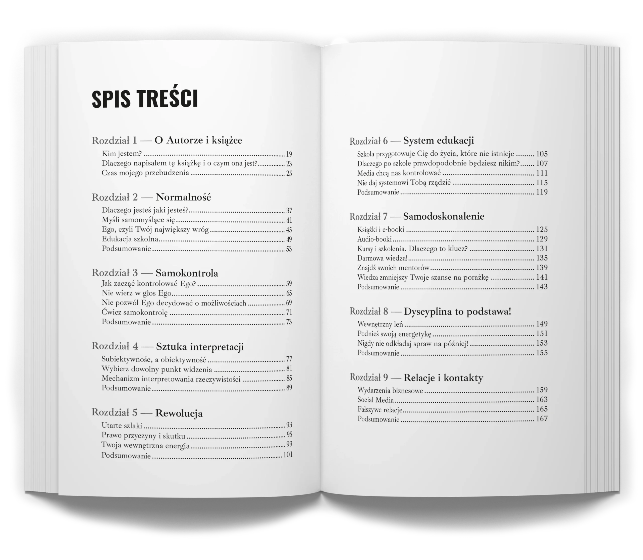 Spis treści, strona 1